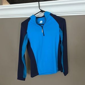 Blue EIS (Equestrian In Style) 1/4 zip Sunshirt